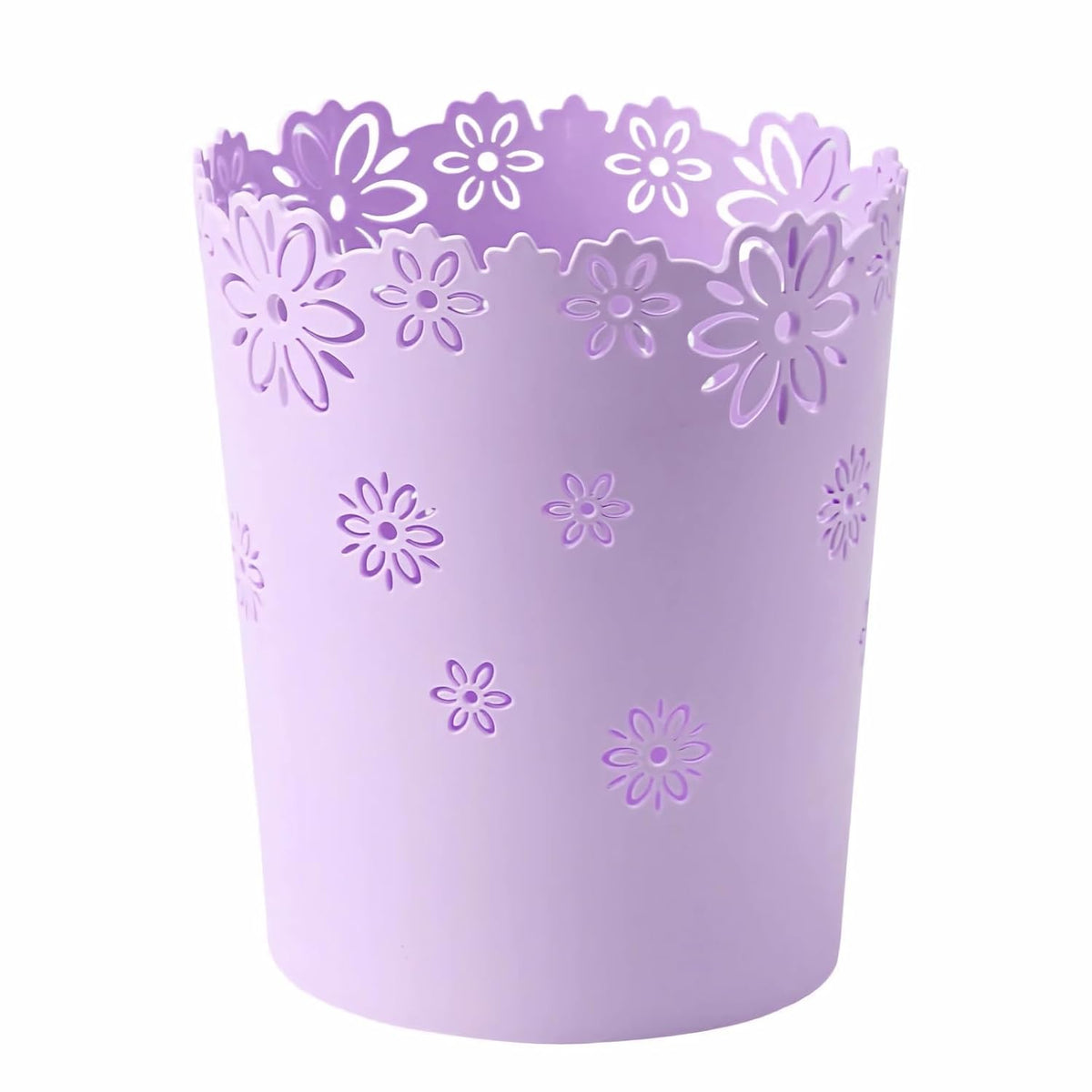 Mini Wastebasket Small Purple Trash can Office Plastic Garbage Can for Bathroom Vanity Desktop Office or Living Room (Purple, Mini)  Purple   Mini