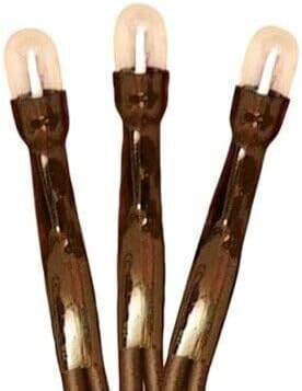 for 20ct Count Teeny Tiny Rice Light Set String Brown Wire Cord Primitive Craft Farm Seasonal Ornaments Home Décor Brown