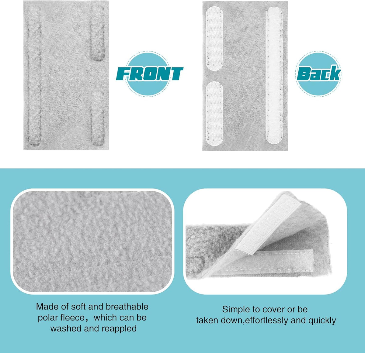 40 Pack Nasal Cannula Ear Cushions Soft Oxygen Covers Tubing Ear Pads Comfort Cannula Wrap for Oxygen Users to Prevent Cheek Indentation Discomfort