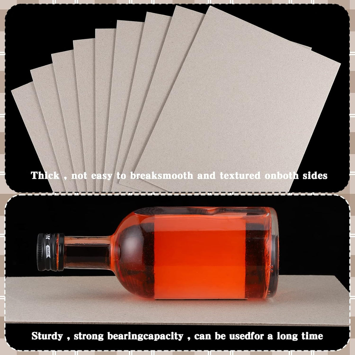 20 Pcs Book Board, Binders Board Chipboard Designer Bookboard Heavy Duty Chipboard Sheets Bookbinding Supplies for Book Binding Materials Cover(8.5 x 11 in,80 Pt) kraft  8.5 x 11 Inch,80 Pt