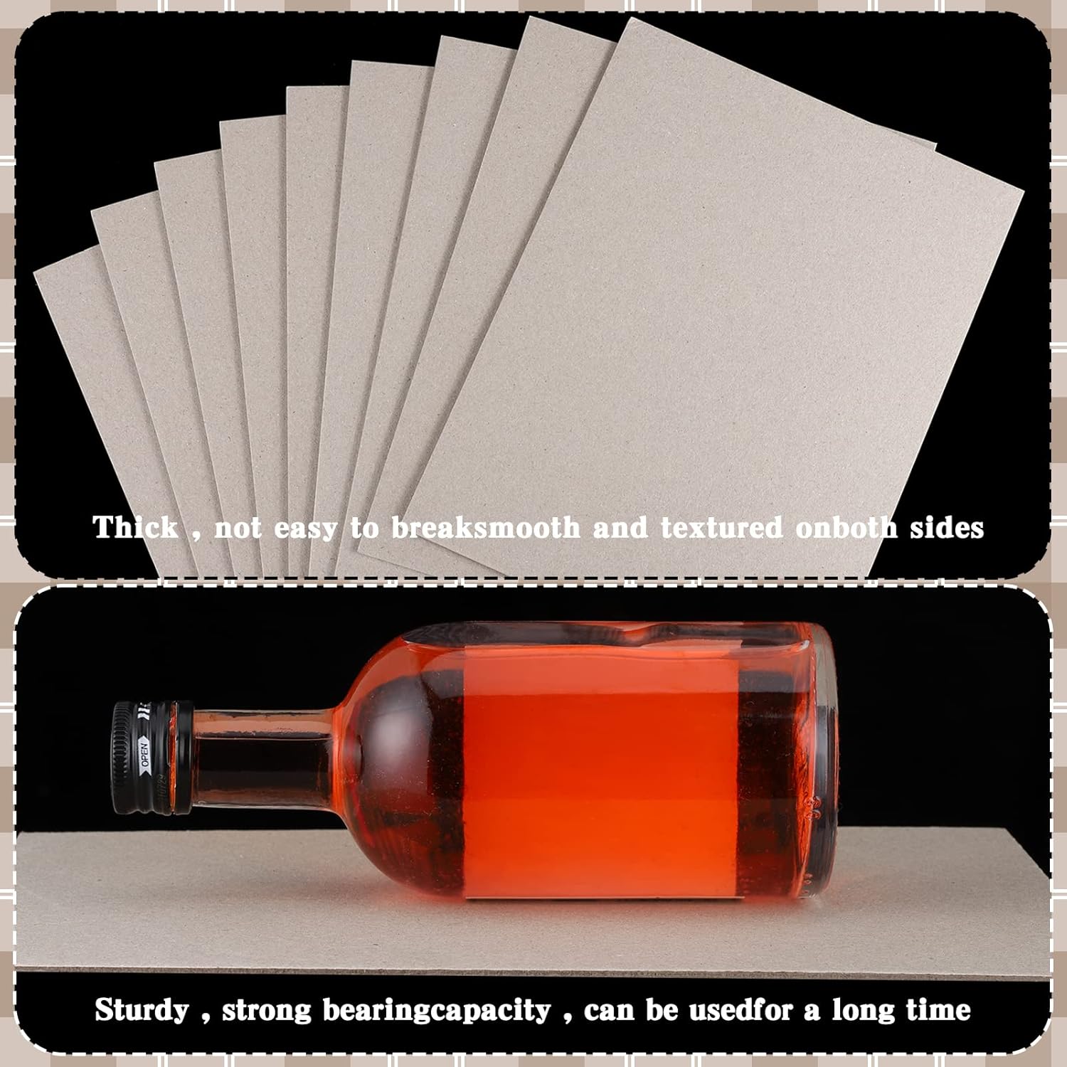 20 Pcs Book Board, Binders Board Chipboard Designer Bookboard Heavy Duty Chipboard Sheets Bookbinding Supplies for Book Binding Materials Cover(8.5 x 11 in,80 Pt) kraft  8.5 x 11 Inch,80 Pt