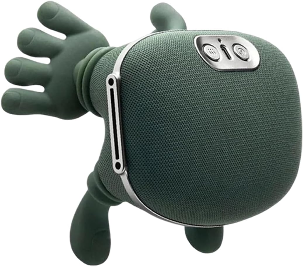 Massager, Real Hand Simulation Shiatsu Deep Tissue Electric Massager for Neck, Back &amp; Shoulders, 3D Kneading, 3-Speed Adjustable USB Rechargeable (Green)