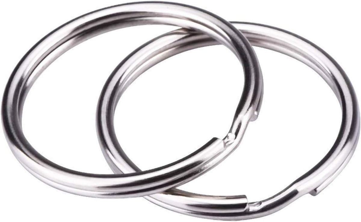 100 pcs 25 mm round key rings