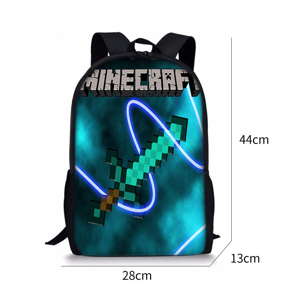 Minecraft Backpack for Kids Student School Bag Shoulder Bag A