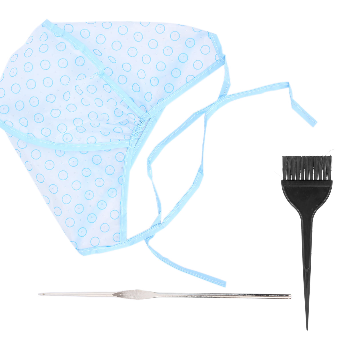 Hair Cap for Curls, Reusable Curl Cap with Hair Dyeing Brushes and Needle