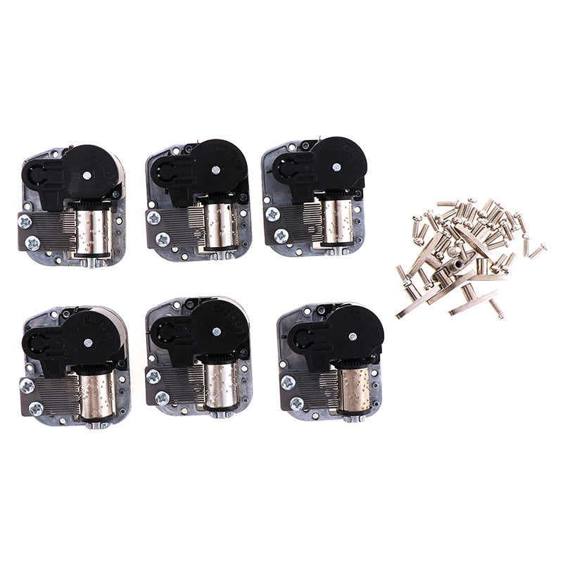 Mechanical DIY Music Box Sankyo Musical Movement + Screws + Black A3:Merry Christmas