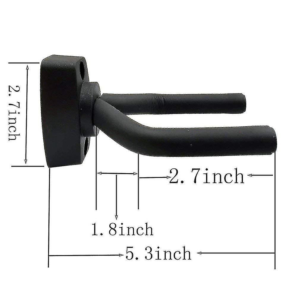 Guitar Hanger Wall Mount 5-Pack Black with Screws Compatible with Guitars