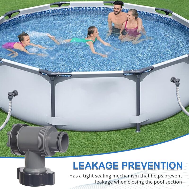 Pool Pump Replacement Parts Inlet and Outlet Valve Compatible with Coleman Intex Bestway for 1-1/2 Inch Hose 2 Set