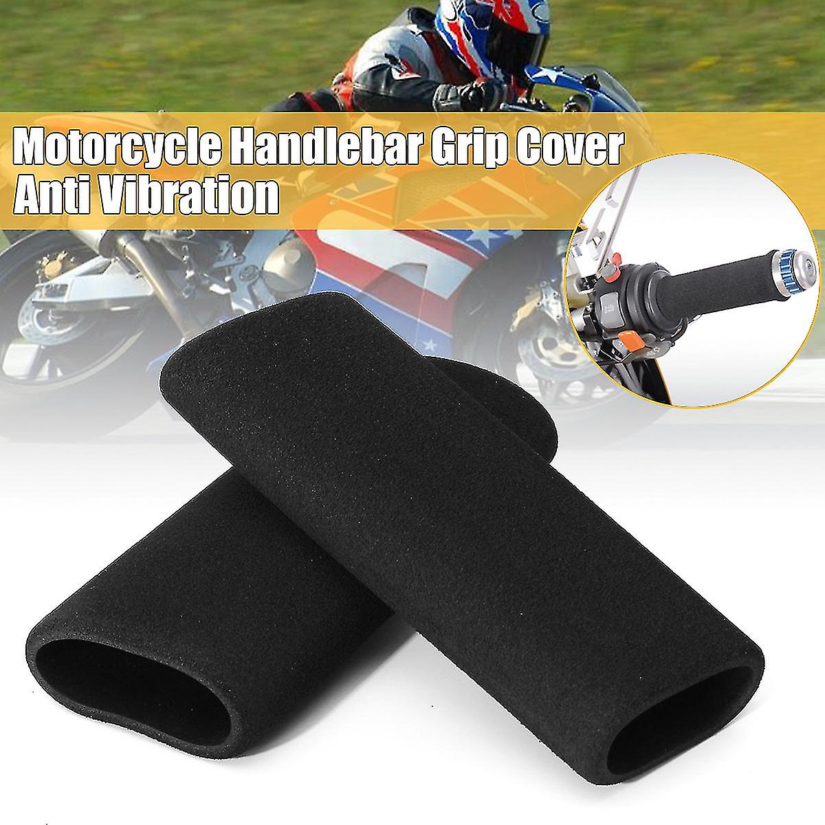 2-pack motorcycle anti-vibration handle covers Inner diameter: 31mm (applicable range: 3.17-3.68 cm) Comfort foam non-slip for all handles