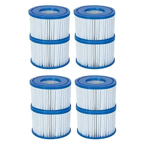 Lay-Z-Spa Filter Cartridge (VI) 4pcs Compatible with All Lay-Z-Spa Hot Tub Models