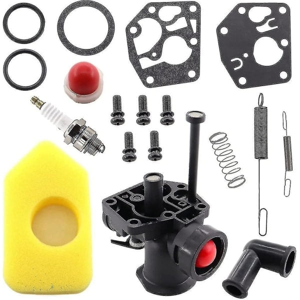 Briggs \u0026 Stratton Lawn Mower Carburetor Kit Compatible with Models 499809 498809a 494406 698369 691859 692211 795083 495770