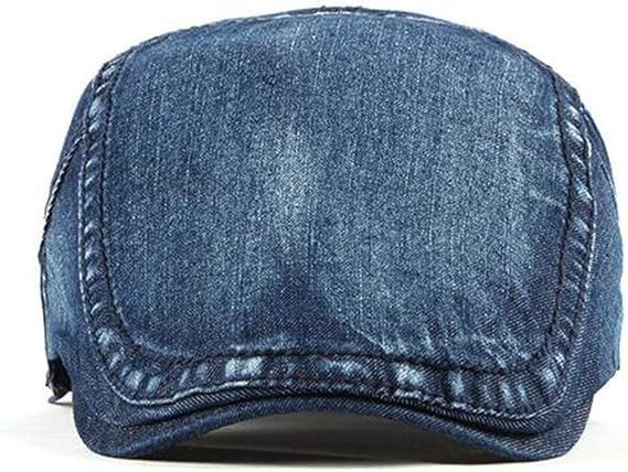 2-Pack Men's Denim Cotton Newsboy Cap Ivy Gatsby Driving Hunting Cabbie Hats