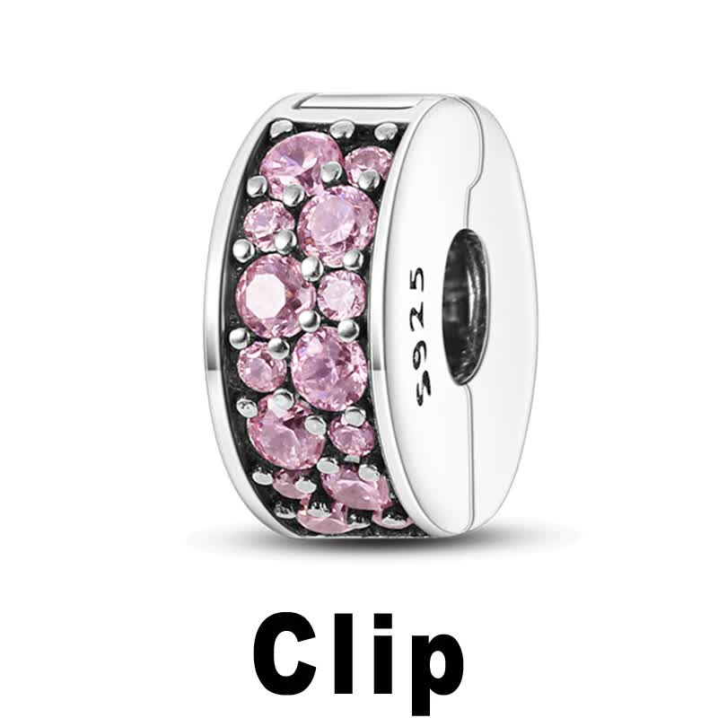 925 Sterling Silver Clip Charms Safety Chain Charm Silicone Stopper Bead Fit Jewelry Making For Bracelet T Diy PTC512