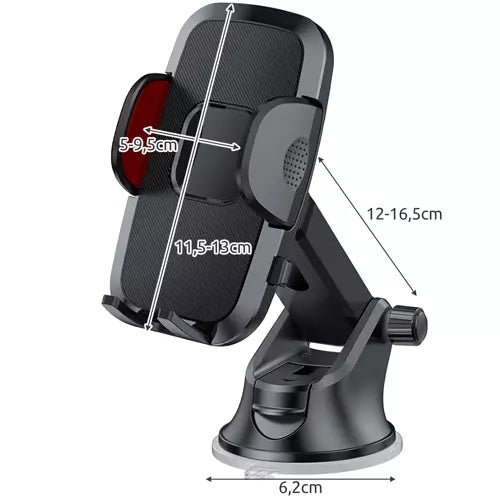 Car Phone Holder with Suction Cup Mount for Mobile Devices