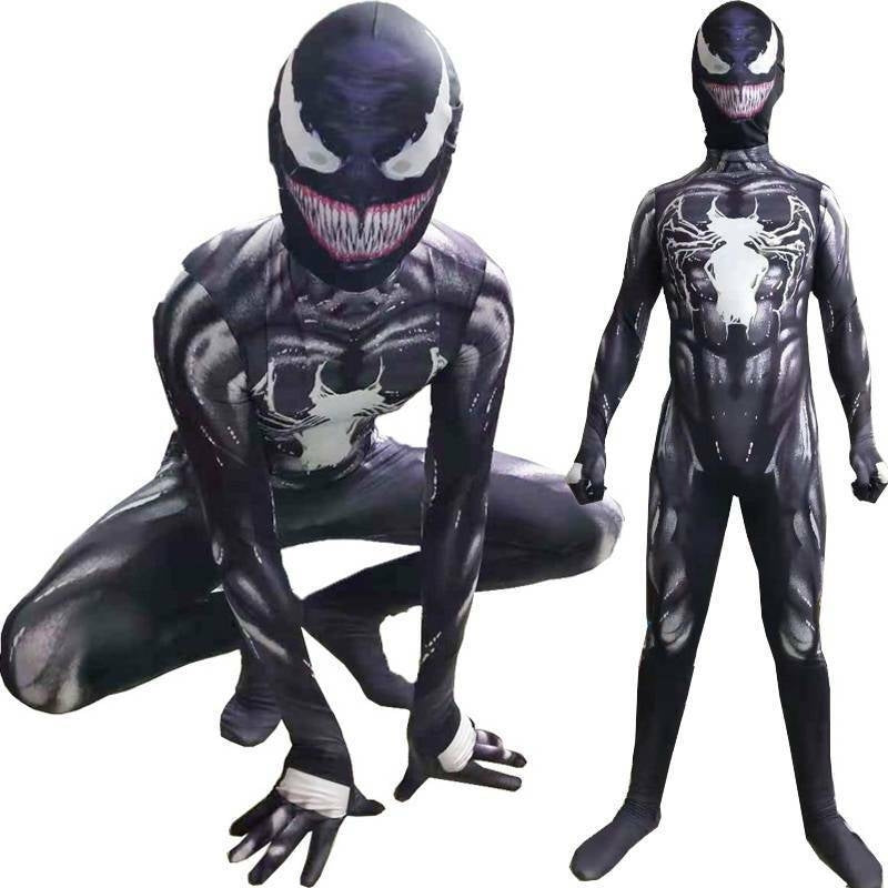 Venom Superhero Costume Jumpsuit for Children Age 9-10 Years