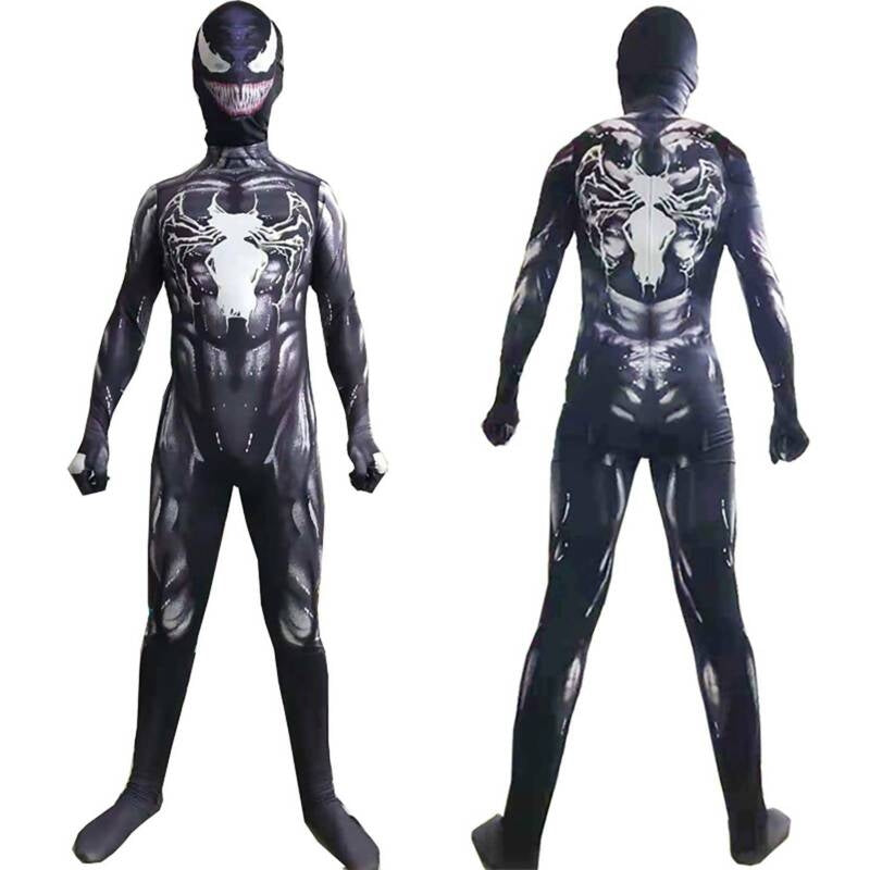 Venom Superhero Costume Jumpsuit for Children Age 9-10 Years