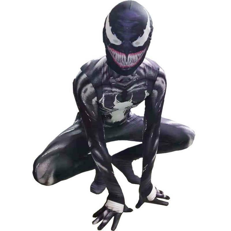 Venom Superhero Costume Jumpsuit for Children Age 9-10 Years