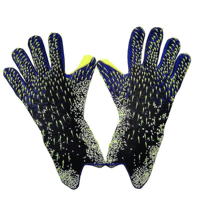 Football Goalkeeper Gloves for Kids Durable Green Size 6
