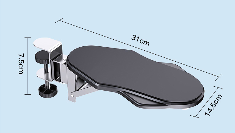 Computer Armrest for Desk, Ergonomic Elbow Support for Home Folding Rotating Model