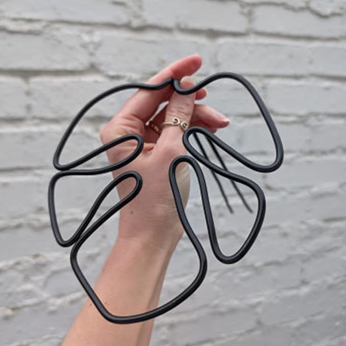 Monstera-shaped plant support, reusable sturdy alloy plant support, plant support for indoor and outdoor plants, including Flow