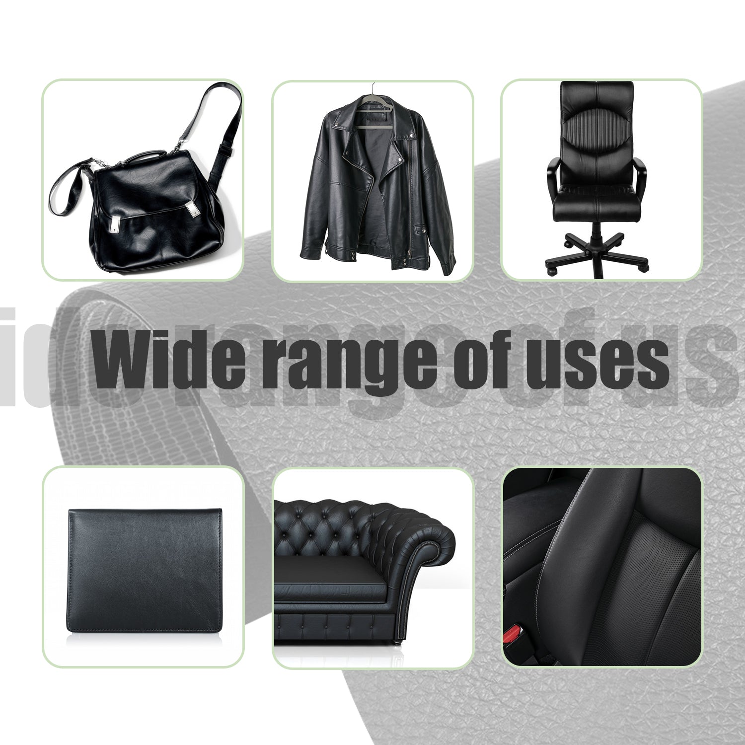 Self-Adhesive Repair Patch Faux Leather 50x138 cm Black