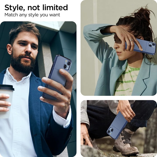 2023 new iPhone 14 case with card holder, Wireless charging compatible iPhone 14 Wallet case, Slim shockproof iPhone 14 case Wallet (blue)_max