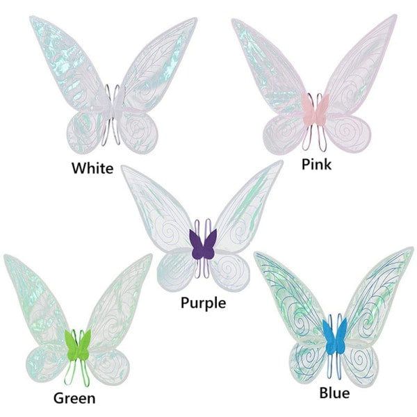 Fairy Wing Dress Halloween Costume White Wings