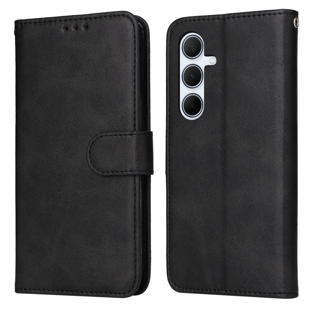 Samsung A56 5G Wallet Case PU Leather Cover Compatible with Samsung Multiple Colors Black Black Max