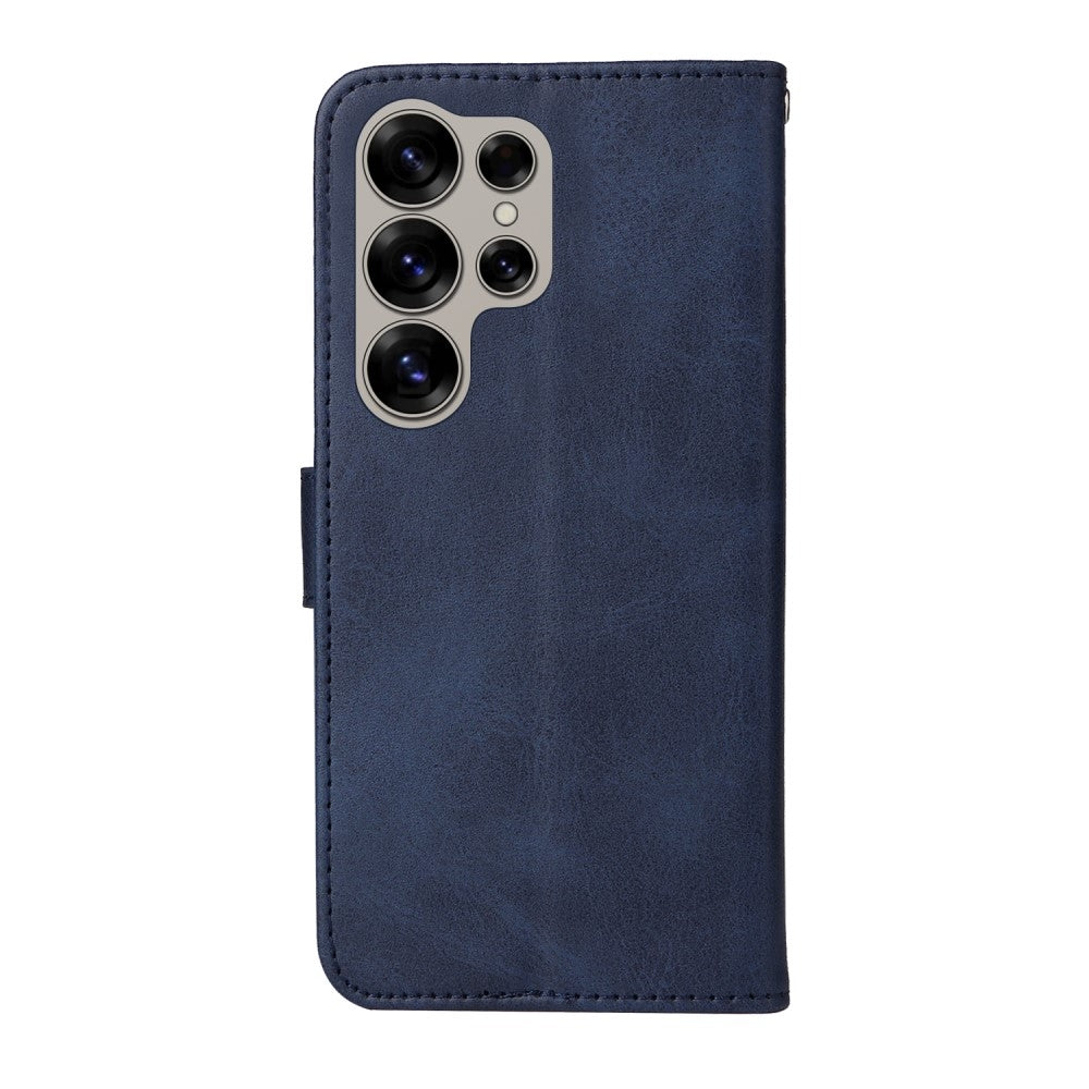 Samsung S25 Ultra PU Leather Wallet Case Blue Compatible with Samsung Multiple Colors