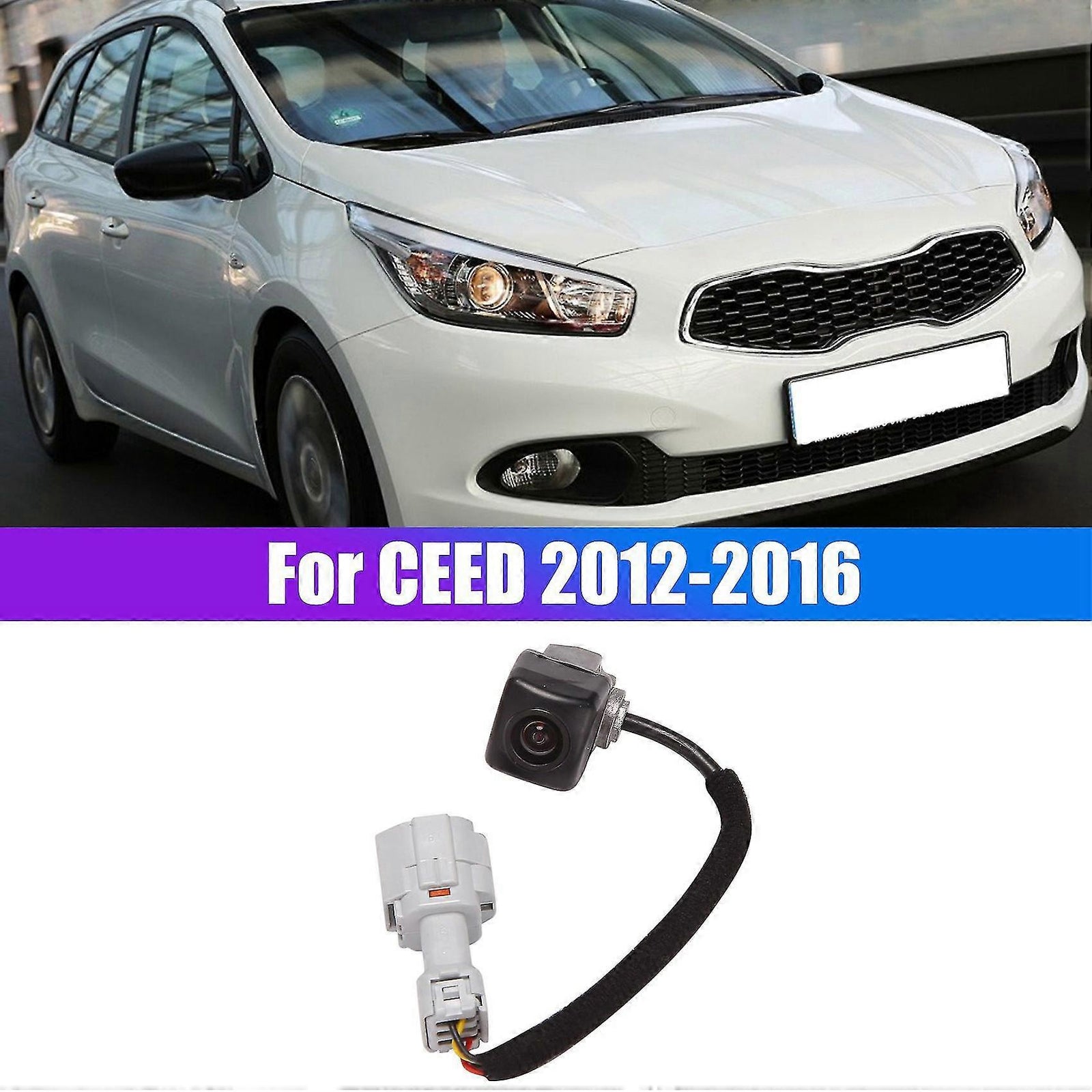 CEED Backup Camera, Parking Assistance Rear View, Compatible with CEED, Model 95760-A2100, 12-16 Car