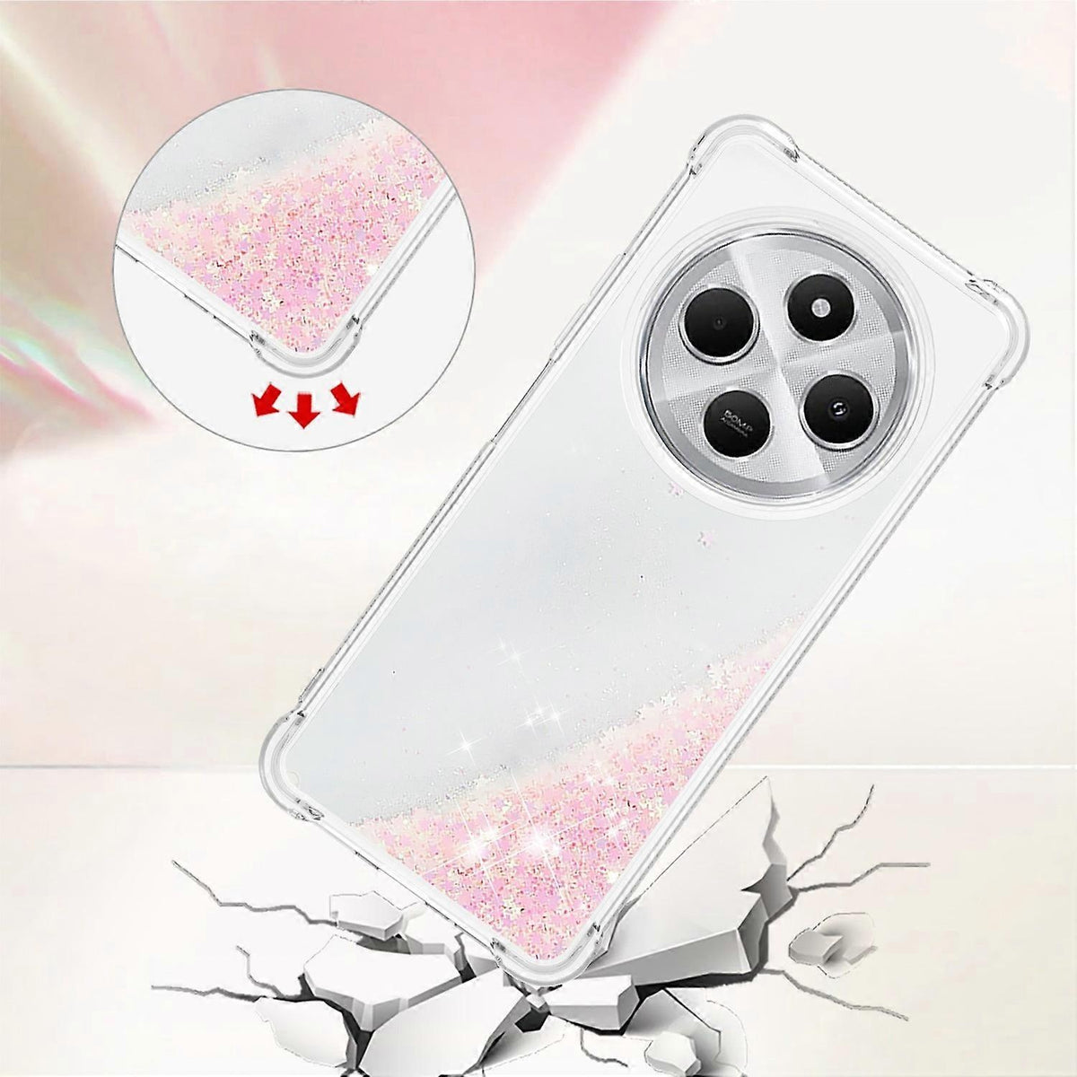 Xiaomi Redmi 14C 4G Mobile Case, Compatible with Xiaomi, Perfect Pink Pentagram Max Pink