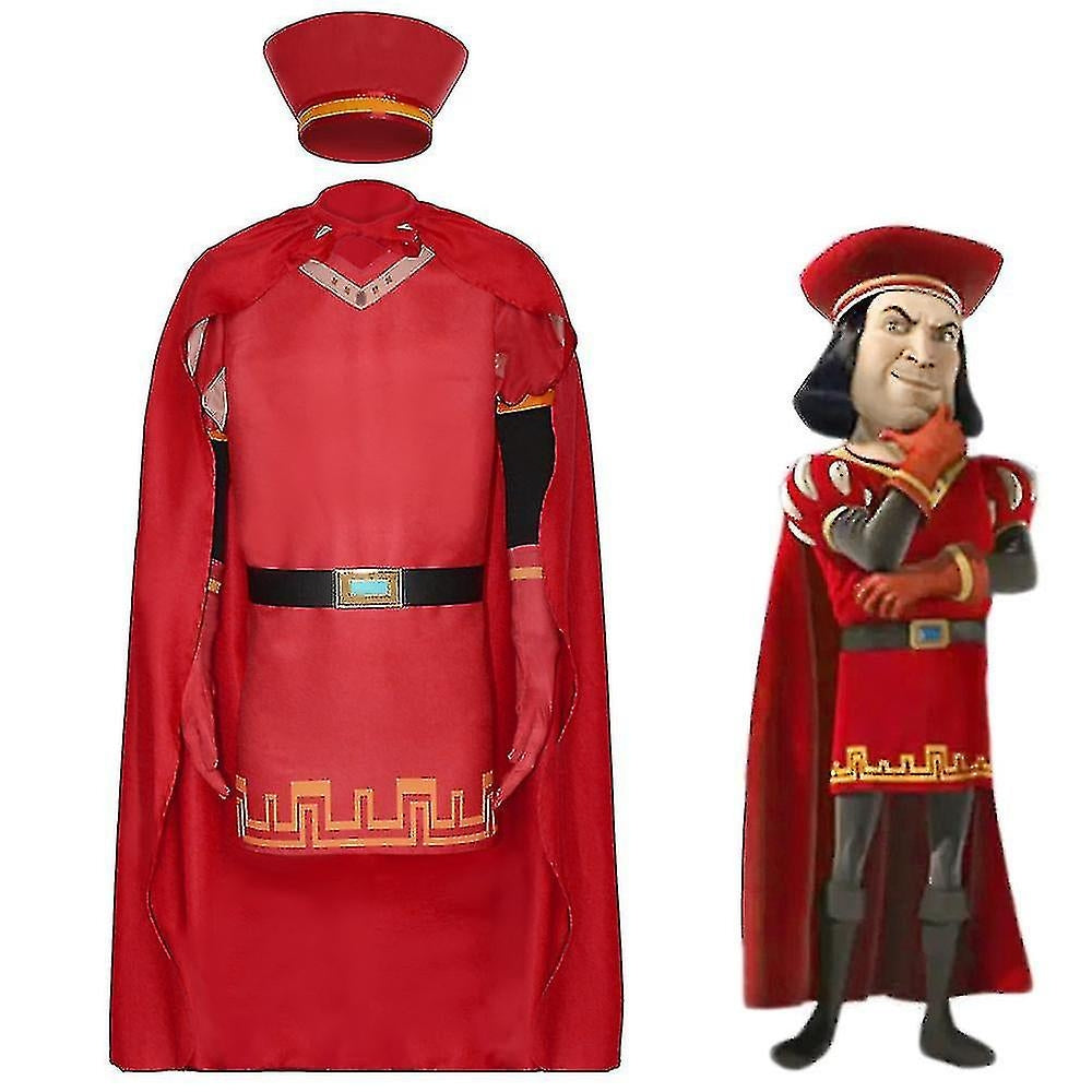 Lord Farquaad Cosplay Costume Set for Adults and Kids Halloween Carnival M Sizes