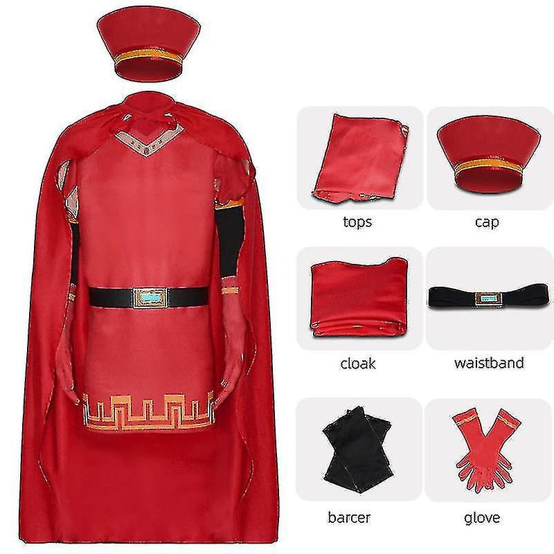 Lord Farquaad Cosplay Costume Set for Adults and Kids Halloween Carnival M Sizes