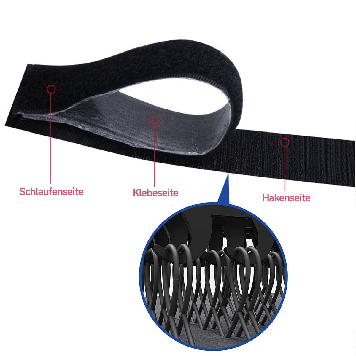 3M Extra Strong Double-Sided Tape with Velcro 2025 High Adhesion Removable Reusable Self-Adhesive