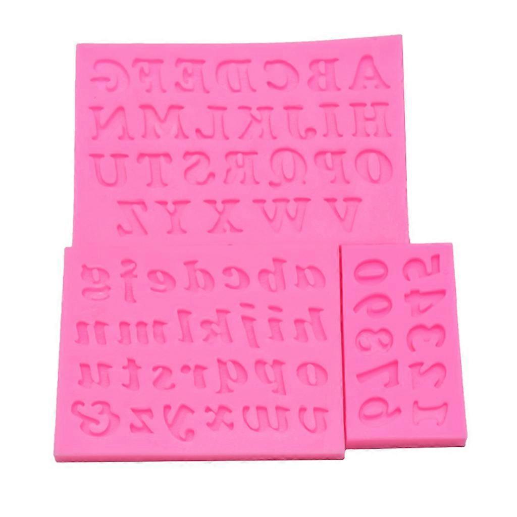 3pcs Letter Number Pendant Resin Mold for Epoxy Resin Jewelry Making Tools