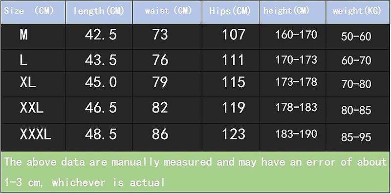 SQX Black Basic Gym Shorts for Men Board Shorts Size L