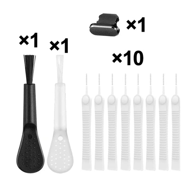 Compatible with iPhone Mobile Phone Charging Port Dust Plug Cleaning Kit