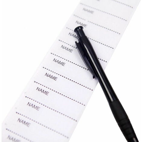 200 pcs iron-on labels woven labels Name labels with names to write labels School name labels, white，Fonepro