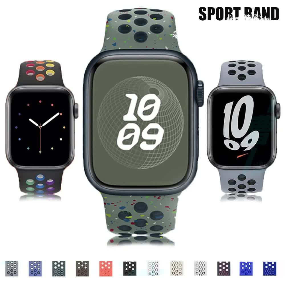 Compatible with Apple Watch Band Ultra 2, Series 9/8/7/6/5/4/3/SE, 45mm 49mm 44mm 40mm 41mm 42mm, Black Pink, 15 Pack