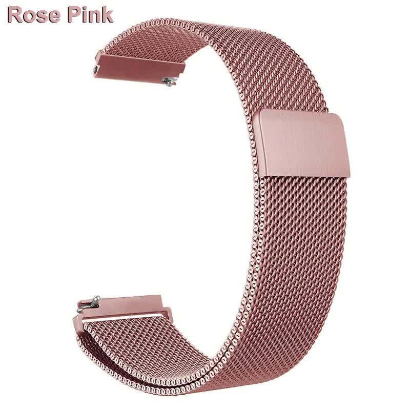 Compatible with Fitbit Versa 2 3 4 Lite Sense Band Wristband Milanese Sense 2 Replacement Magnetic Bracelet Bracelet Fit Bit Watch Strap Rose Pink For Versa 2