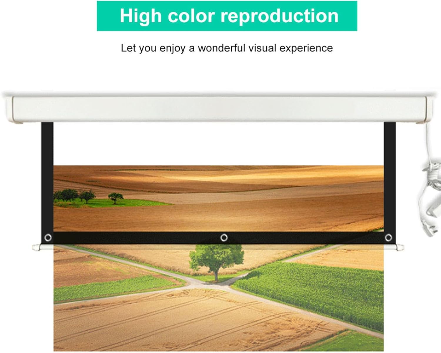 Portable 100 Inch 16:9 Projector Screen Foldable Home Theater Indoor Outdoor Movie Screen