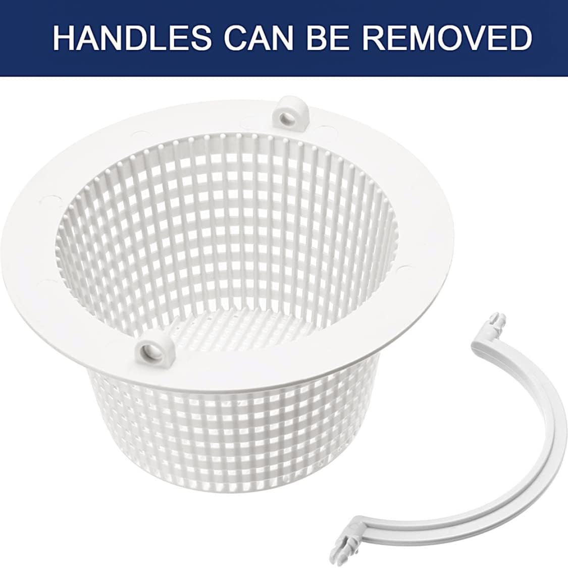 Pool Filter Basket, 15.8 x 7.6 cm pool hole basket with handle safe plastic replacement pool filter basket pool strainer basket for swimming pool With handle