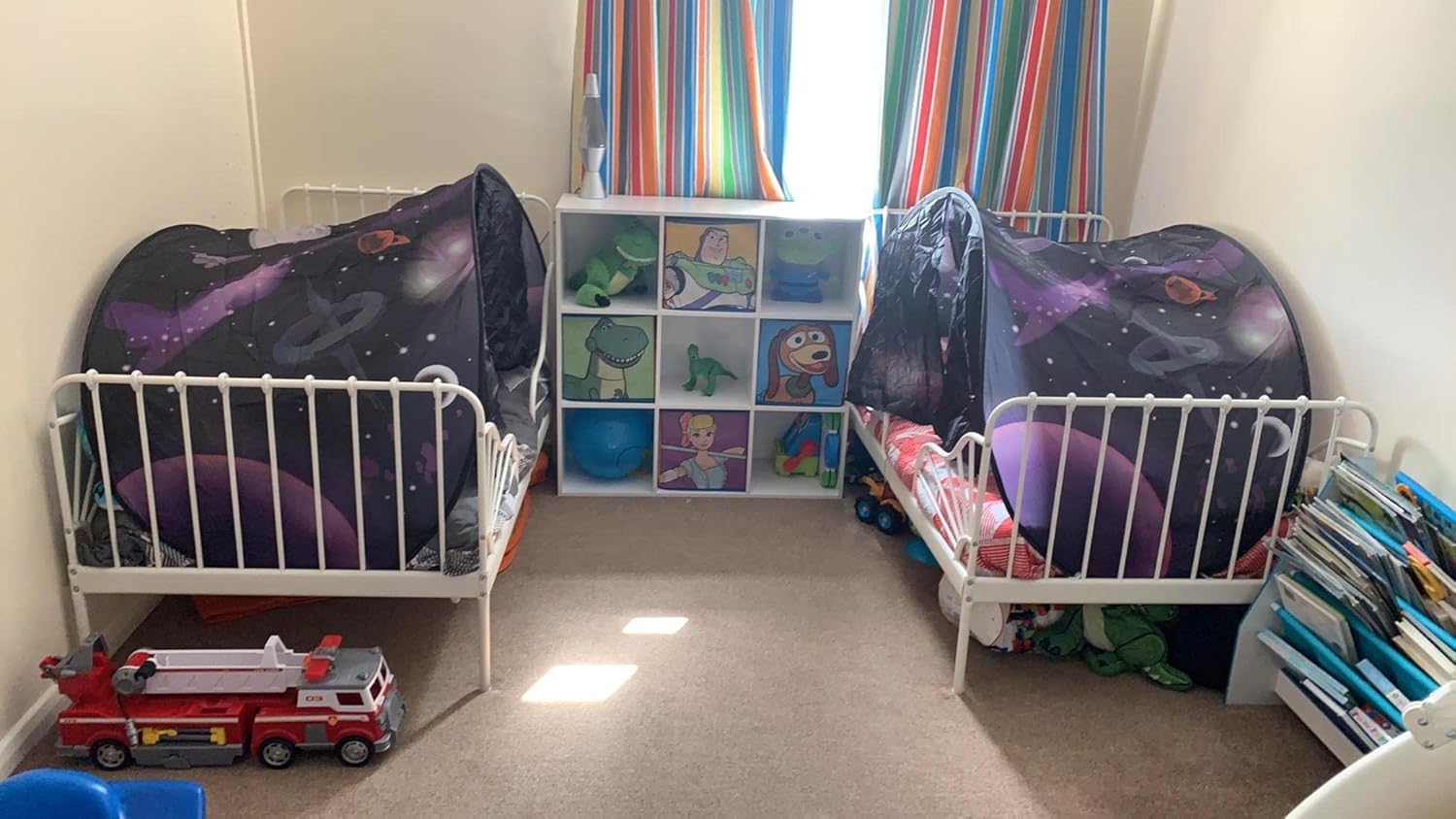 Bed Tent for Kids, Space Tent for Boys, Pop Up Play Tent