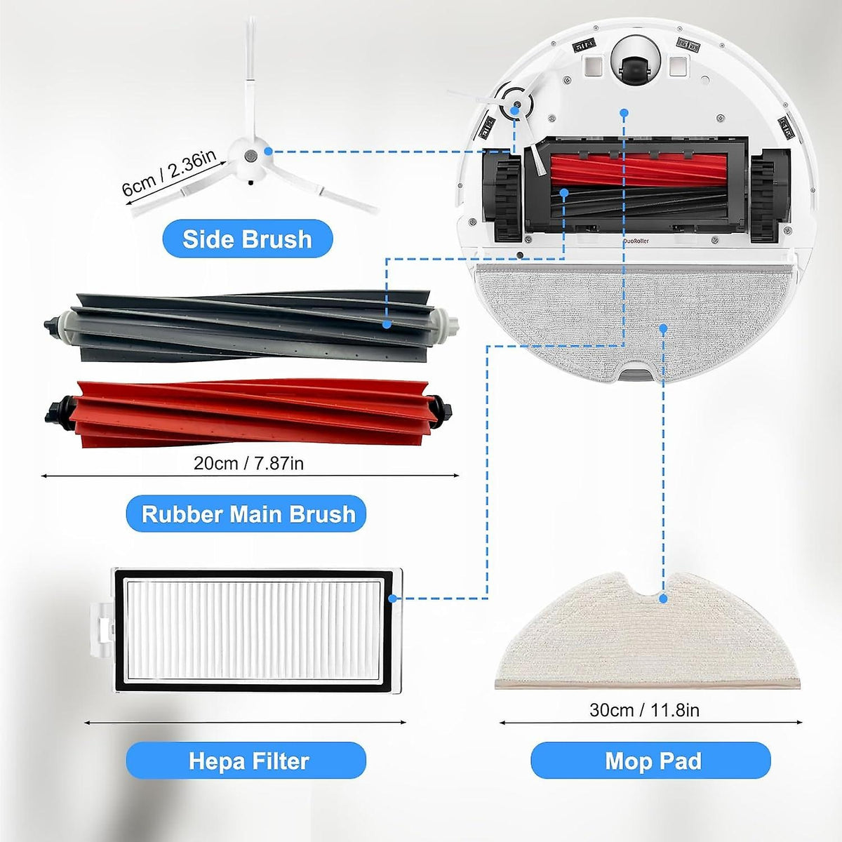 Roborock Q8 Max/q8 Max+/q5 Pro Robot Vacuum Cleaner Accessory Kit - Spare Parts for Roborock Q8 Max/q8 Max+/q5 Pro Robot Vacuum Cleaner - Perfect