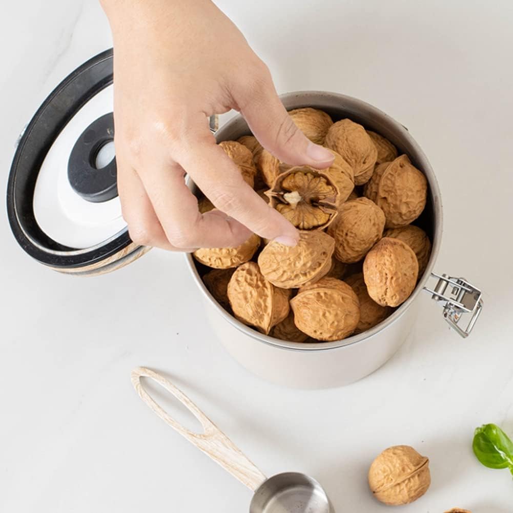 Green Coffee Container with CO2 Valve 1.8L Airtight Storage Jar