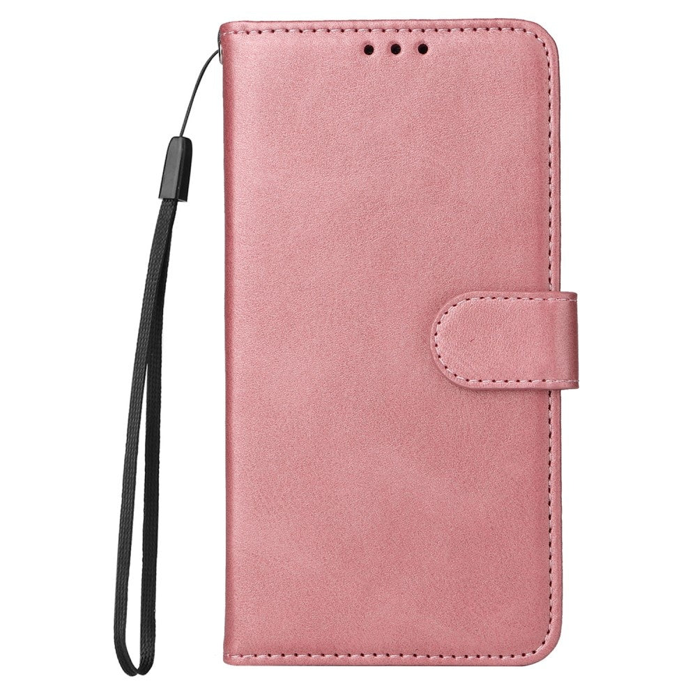 Samsung A56 5G Compatible PU Leather Wallet Case Pink