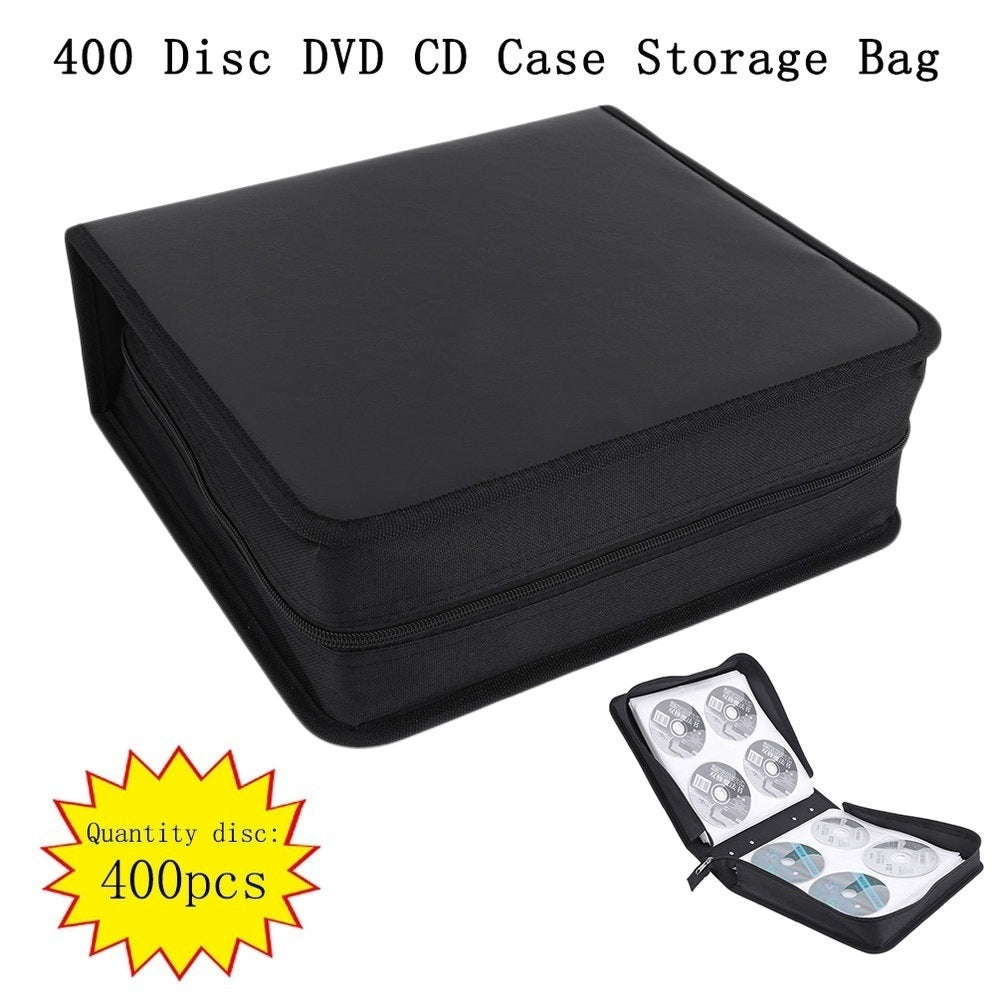 High Quality PU Leather CD DVD Storage Case Holds 400 Discs