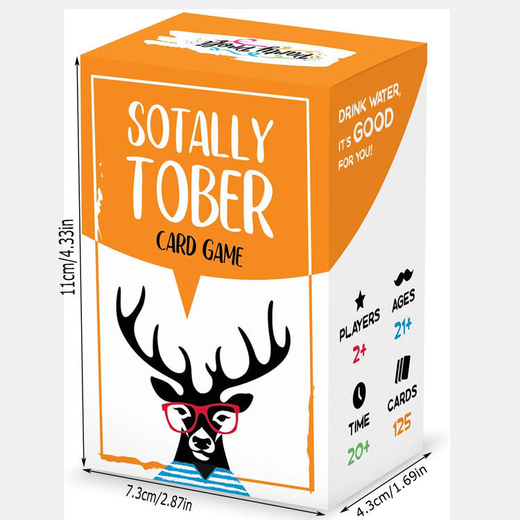 Sotally Tober Drinking Game Full English Adult Drinking Game Card Game