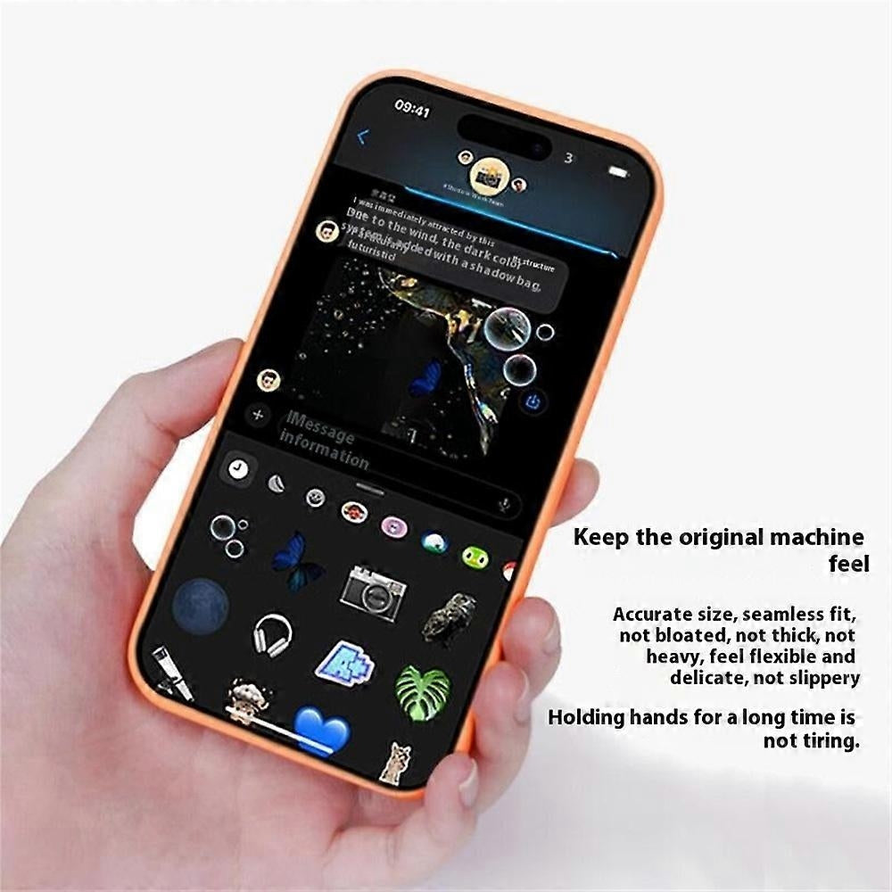 iPhone 15 Pro Case Compatible with MagSafe Liquid Silicone Back Cover Perfect Baby Blue