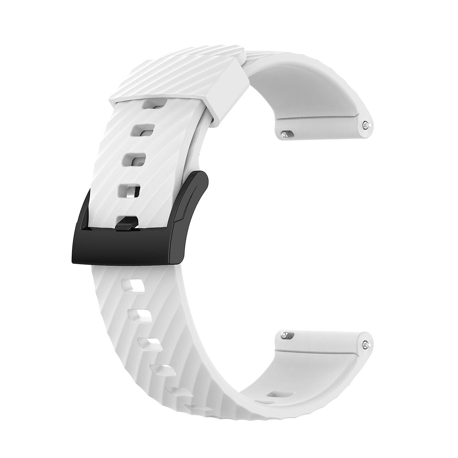 For Suunto 7 Solid Color Silicone Strap - Perfect White 0_MGF White